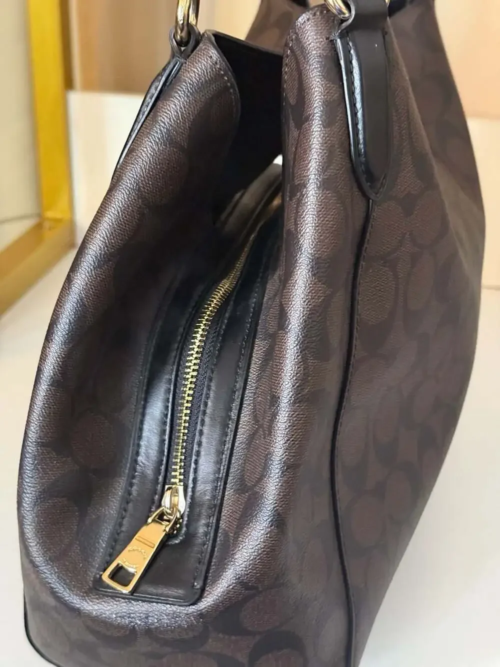 Coach Hallie Shoulder Bag in Signature Canvas